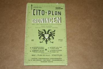 Oude kaart - Cito-Plan Groningen - Circa 1950 beschikbaar voor biedingen