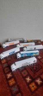 Miniatuur vrachtwagens met bedrukte trailers, Ophalen, Zo goed als nieuw, Bus of Vrachtwagen