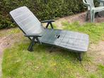 Ligstoel gratis, Tuin en Terras, Ligbedden, Ophalen, Gebruikt, Kunststof, Inklapbaar