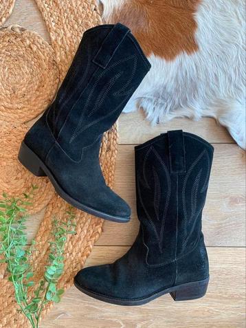 Mustang suede leren cowboylaarzen 37 western boots laarzen beschikbaar voor biedingen