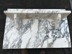 Marmeren spatplaat met planchet, Doe-het-zelf en Verbouw, Sanitair, Ophalen, Gebruikt, Steen, Wastafel