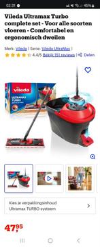 Vileda Ultramax Turbo Dweil Set - Zo goed als nieuw!, Ophalen, Mop of Dweil