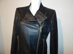 Versus Versace zwarte leren jas gouden hardware medusa It 42, Verzenden, Zwart, Zo goed als nieuw, Versace