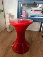 Vintage Tam Tam kruk – Space Age design – rood, Huis en Inrichting, Ophalen of Verzenden, Zo goed als nieuw, Kunststof