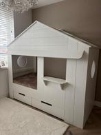 Woood Huisje Bed incl. Matras, Ophalen, 85 tot 100 cm, Gebruikt, Matras