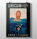 Unicum Zwack Poster Print Hongarije Likeur, Ophalen of Verzenden, Nieuw, Reclamebord