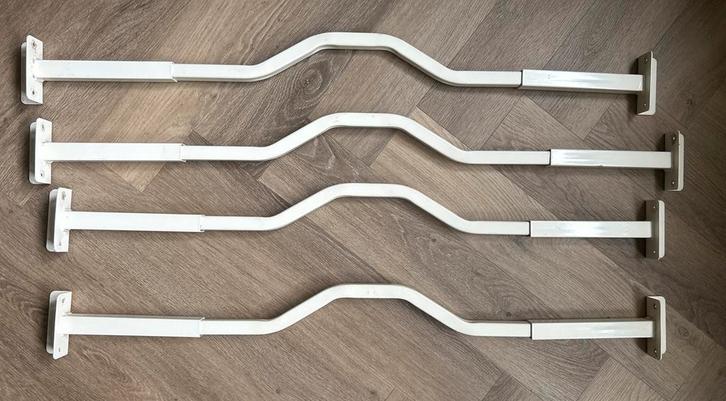 Secu - 4 Witte Stangen, Doe-het-zelf en Verbouw, IJzerwaren en Bevestigingsmiddelen, Zo goed als nieuw, Overige typen, 50 tot 100 mm