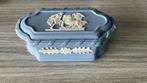 Rechthoekig doosje Wedgwood Jasperware lichtblauw, Ophalen, Zo goed als nieuw