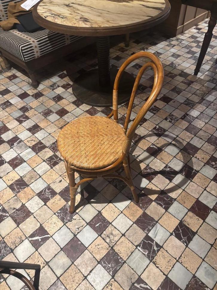 Eetstoel horeca bistro thonet hout en riet sika design lulu, Huis en Inrichting, Stoelen, Gebruikt, Vijf, Zes of meer stoelen