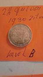 2 1/2 GULDEN WILHELMINA 1930 KAVEL NR B, Verzenden, Koningin Wilhelmina, 2½ gulden, Zilver