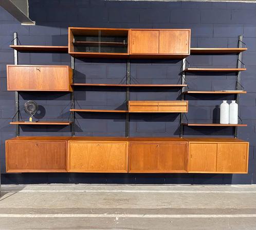 Poul Cadovius by Royal System vintage modulair wandsysteem, Huis en Inrichting, Kasten | Stellingkasten, Gebruikt, Ophalen of Verzenden