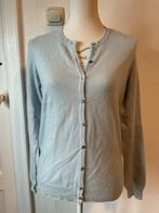 M&S, zacht lichtblauw kasjmier vestje, Maat 38/40 (M), Blauw, Gedragen, Mark & Spencer