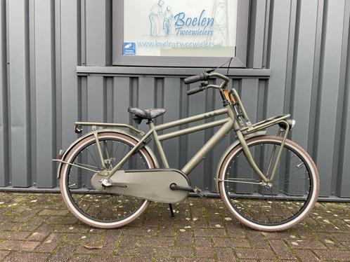 Cortina U4 24/42 3v Transportfiets Jongensfiets Army, Fietsen en Brommers, Fietsen | Jongens, Zo goed als nieuw, 24 inch, Versnellingen