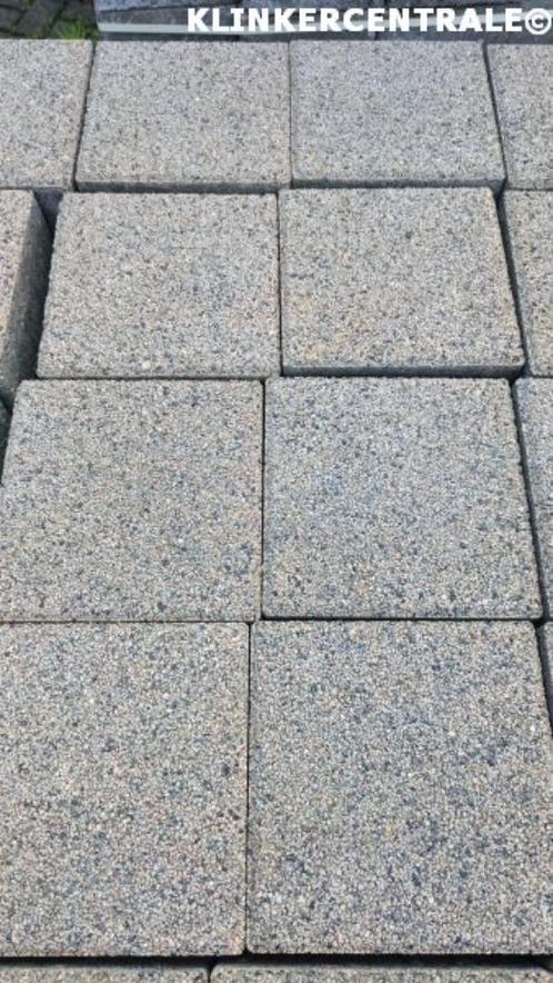 605282 KORTING OPRUIMING B-KEUS 21x21x8cm betonklinkers, Tuin en Terras, Tegels en Klinkers, Nieuw, Klinkers, Beton, 10 m² of meer