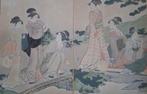 Japanse Houtblok Prenten Utamaro Vrouwen ca 1915, Antiek en Kunst, Kunst | Niet-Westerse kunst, Verzenden