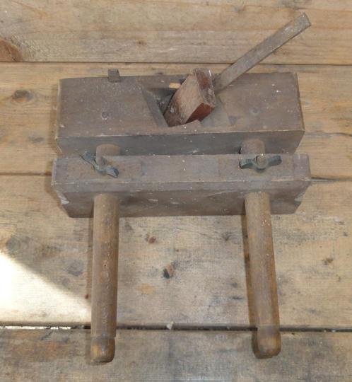 Sponningschaaf verstelbaar met zijaanslag, antiek, Antiek en Kunst, Antiek | Gereedschap en Instrumenten, Ophalen of Verzenden