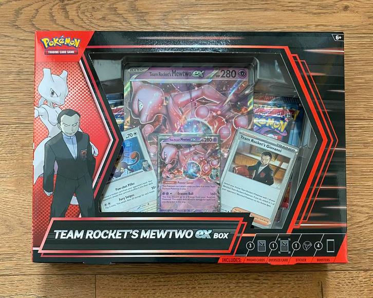 Pokémon TCG - Team Rocket’s Mewtwo EX Box *SEALED*, Hobby en Vrije tijd, Verzamelkaartspellen | Pokémon, Nieuw, Foil, Ophalen of Verzenden