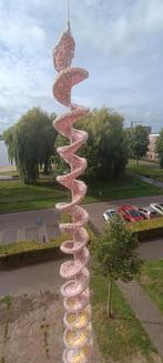 Gehaakte wind spinner Beige/roze/geel, Tuin en Terras, Windwijzers en Windmolens, Ophalen of Verzenden, Nieuw