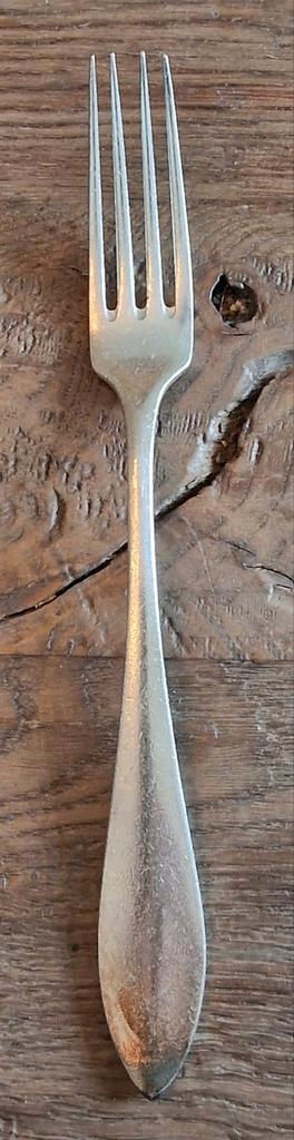 Verzilverde vork, Antiek en Kunst, Antiek | Bestek, Ophalen of Verzenden