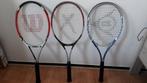 Drie tennisrackets  Wilson, Metax, Dunlop, Ophalen, L4, Zo goed als nieuw, Wilson