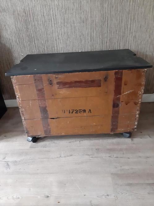 Munitiekist uit de jaren 40. Zonder deksel., Huis en Inrichting, Woonaccessoires | Kisten, Gebruikt, Minder dan 50 cm, Minder dan 50 cm