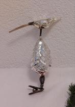 Oude Antieke kerstbal  vogel op boom, Ophalen of Verzenden, Gebruikt