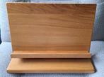 Massief blank eiken lessenaar, verrijdbaar, Ophalen, Met wielen, Zo goed als nieuw