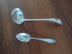 Verzilverde Wellner soeplepel en eetlepel, Antiek en Kunst, Antiek | Bestek, Ophalen of Verzenden