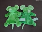 2x Knuffeldoekje, Knuffel Tiamo Collection Groene Muis, Ophalen of Verzenden, Zo goed als nieuw, Overige typen