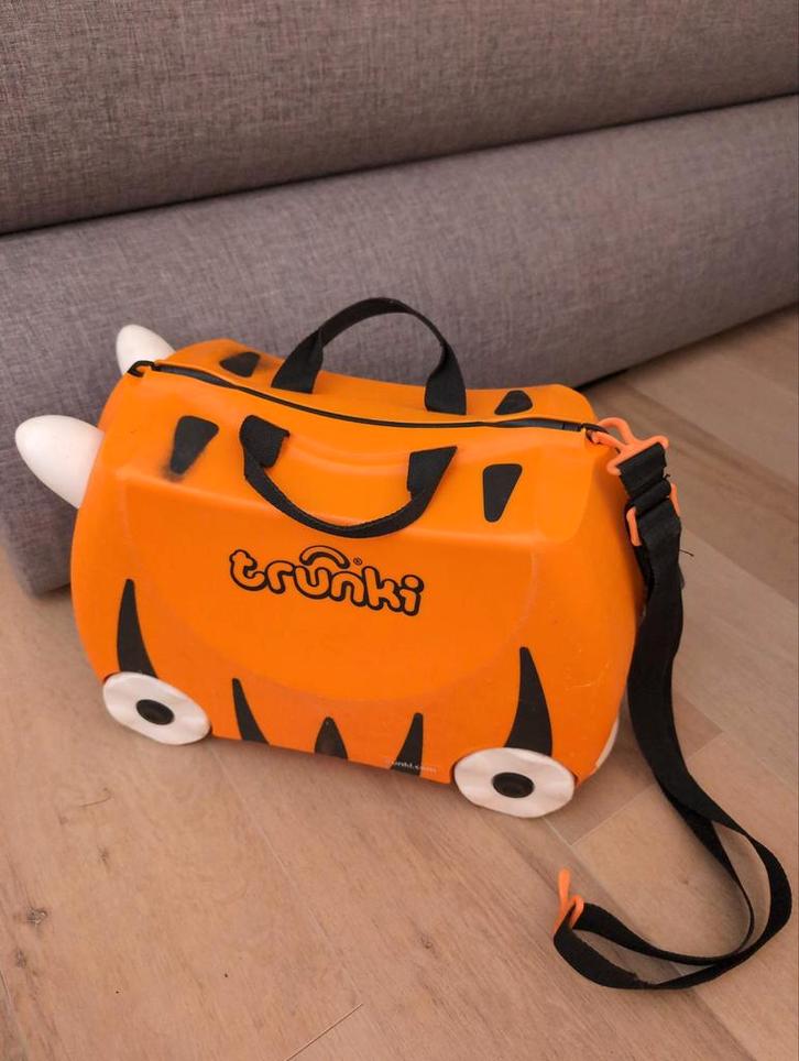 Trunki Tijger Koffer - Kinderkoffer, Kinderen en Baby's, Kinderwagens en Combinaties, Gebruikt, Overige merken, Ophalen of Verzenden