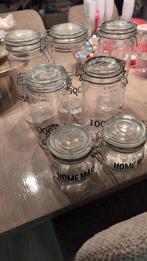 Set van 7 glazen potten met beugelsluiting, Ophalen, Gebruikt