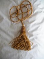 1 X Embrasse Lichtbruin Satijnen Gordijnkwast met Koord, Huis en Inrichting, Stoffering | Gordijnen en Lamellen, Ophalen of Verzenden