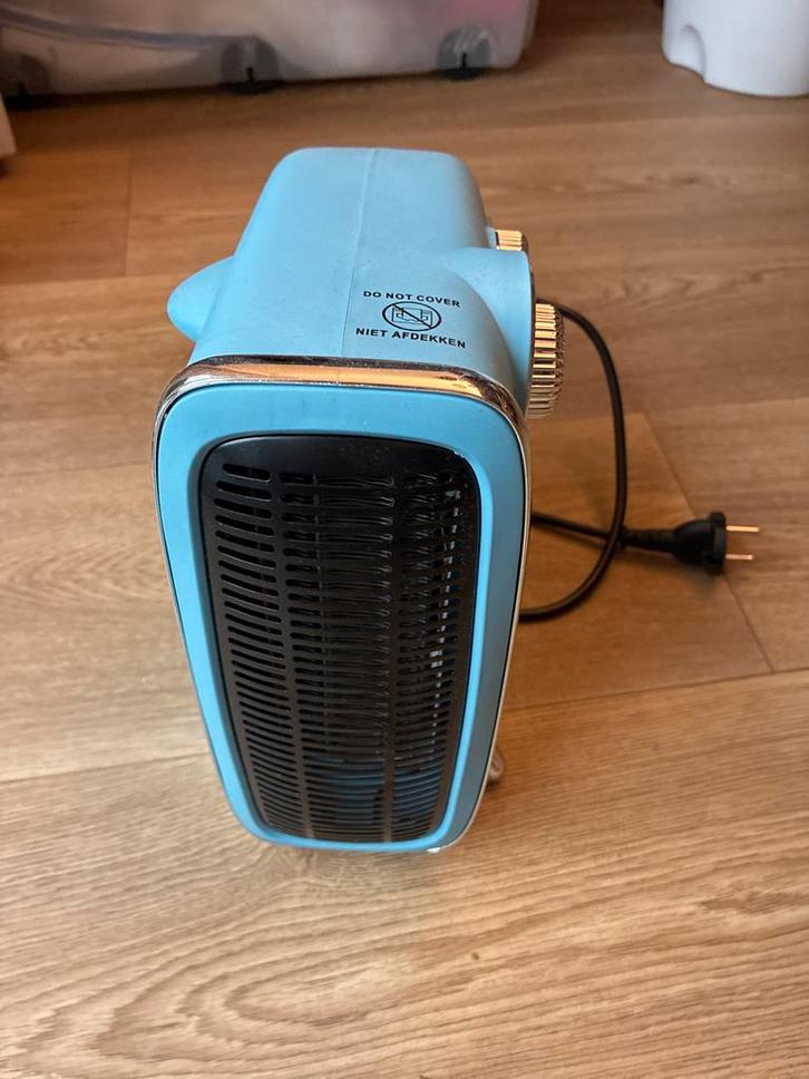 Eurom Elektrische Kachel - Blauw, Huis en Inrichting, Kachels, Zo goed als nieuw, Vrijstaand, Overige soorten, Elektrisch, Ophalen