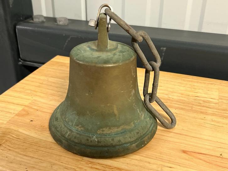 Bronzen scheepsbel / bel 130 mm, Watersport en Boten, Accessoires en Onderhoud, Gebruikt, Overige typen, Ophalen of Verzenden