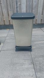 Vuilnisbak met Pedaal, Ophalen, Kunststof, Gebruikt, Met pedaal