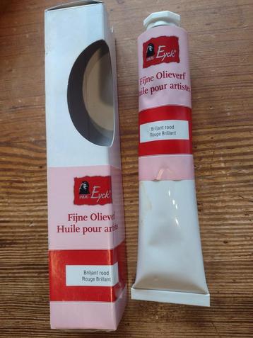 tube fijne olieverf van Eyck briljant rood 150 ml beschikbaar voor biedingen