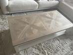 Mooie blank houten salontafel, Huis en Inrichting, Tafels | Salontafels, Zo goed als nieuw, Minder dan 50 cm, Rechthoekig, 50 tot 100 cm