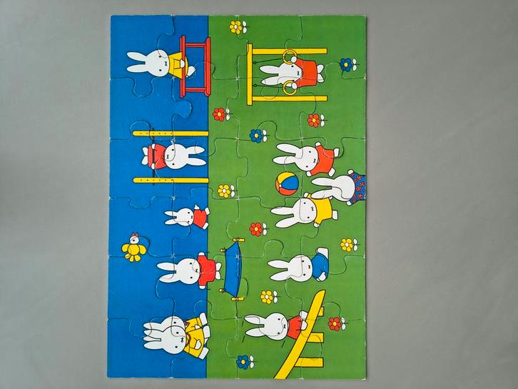 Nijntje vloerpuzzel vintage, Verzamelen, Smurfen, Gebruikt, Ophalen of Verzenden