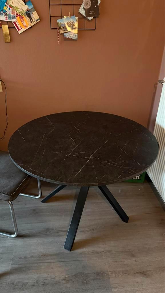 Ronde Ikea tafel MARIEDAMM, Huis en Inrichting, Tafels | Eettafels, Zo goed als nieuw, 100 tot 150 cm, Rond, Ophalen