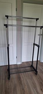 Verstelbaar kledingrek met wielen, Ophalen of Verzenden, Met wielen, Zo goed als nieuw