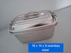 RVS Lunchbox met Vakken - 19x14x9 cm, Ophalen of Verzenden, Nieuw