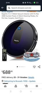 Bagotte BG600max Robot Stofzuiger nieuwstaat 50% korting, Ophalen of Verzenden, Zo goed als nieuw, Robotstofzuiger, Minder dan 1200 watt