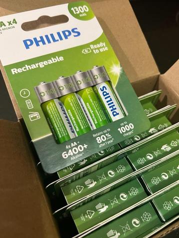 Philips Batterije AAx4  Rechargeable HR6 1.2 v  beschikbaar voor biedingen