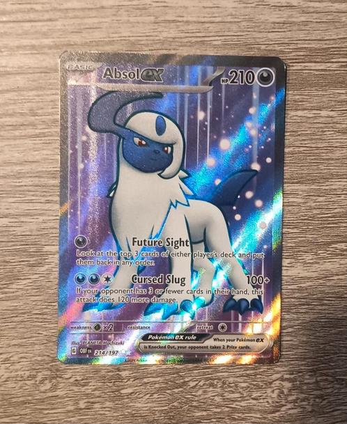 Absol ex Full Art (OBF214), Hobby en Vrije tijd, Verzamelkaartspellen | Pokémon, Zo goed als nieuw, Losse kaart, Ophalen of Verzenden