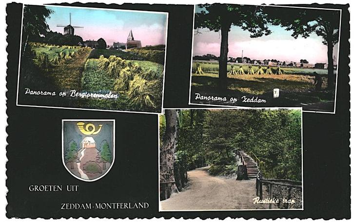 959621 Zeddam Montferland Gld niet gelopen, Verzamelen, Ansichtkaarten | Nederland, Ongelopen, Gelderland, 1940 tot 1960, Ophalen of Verzenden