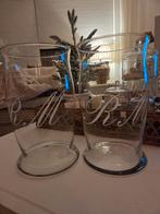 Zgan   riviera maison vazen/windlichten   2 stuks, Huis en Inrichting, Ophalen of Verzenden, Zo goed als nieuw