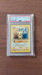 Pichu Neo Genesis 1st edition psa8, Ophalen of Verzenden, Zo goed als nieuw, Losse kaart, Foil