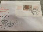 Postzegel en munt tgv geboorte prinses Amalia, Verzamelen, Koninklijk Huis en Royalty, Ophalen of Verzenden