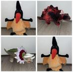 2x knuffel dino en 1x handpop, Ophalen of Verzenden, Zo goed als nieuw, Overige typen