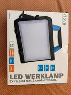 Led werklamp. Met 2 stopcontacten, Verzenden, Nieuw, Minder dan 50 watt, Lamp met armatuur